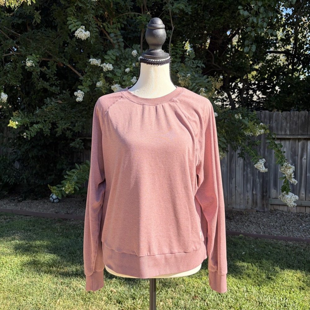 Vuori Halo Crew Long Sleeve Rose Heather Women's Medium